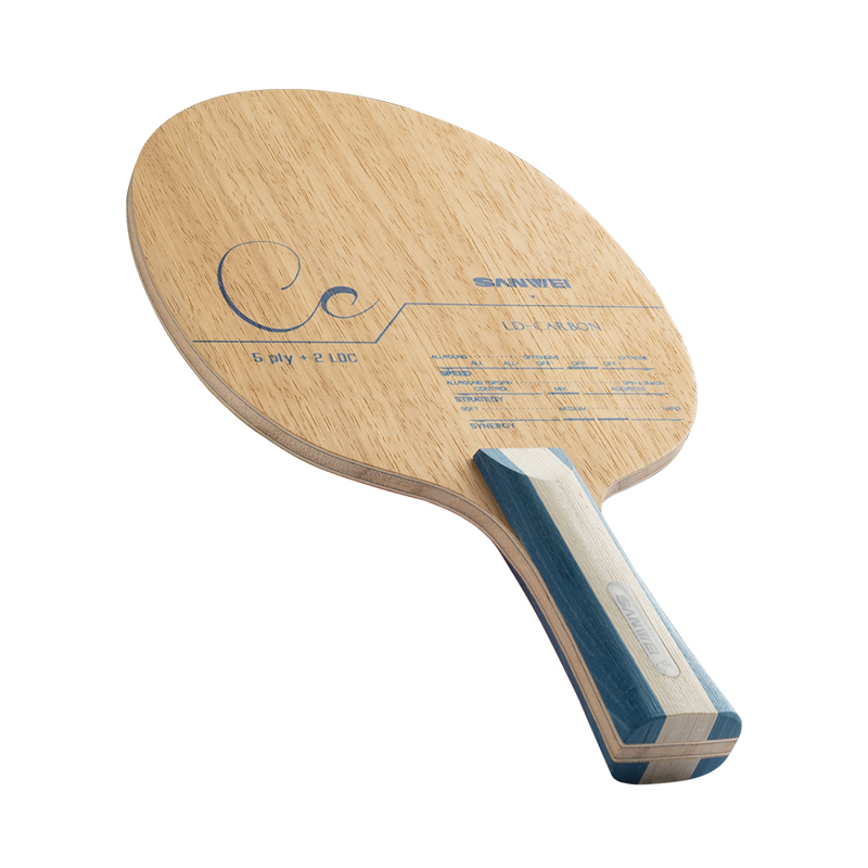 Table Tennis Custom Bat - SANWEI CC CARBON تنس الطاولة بليد