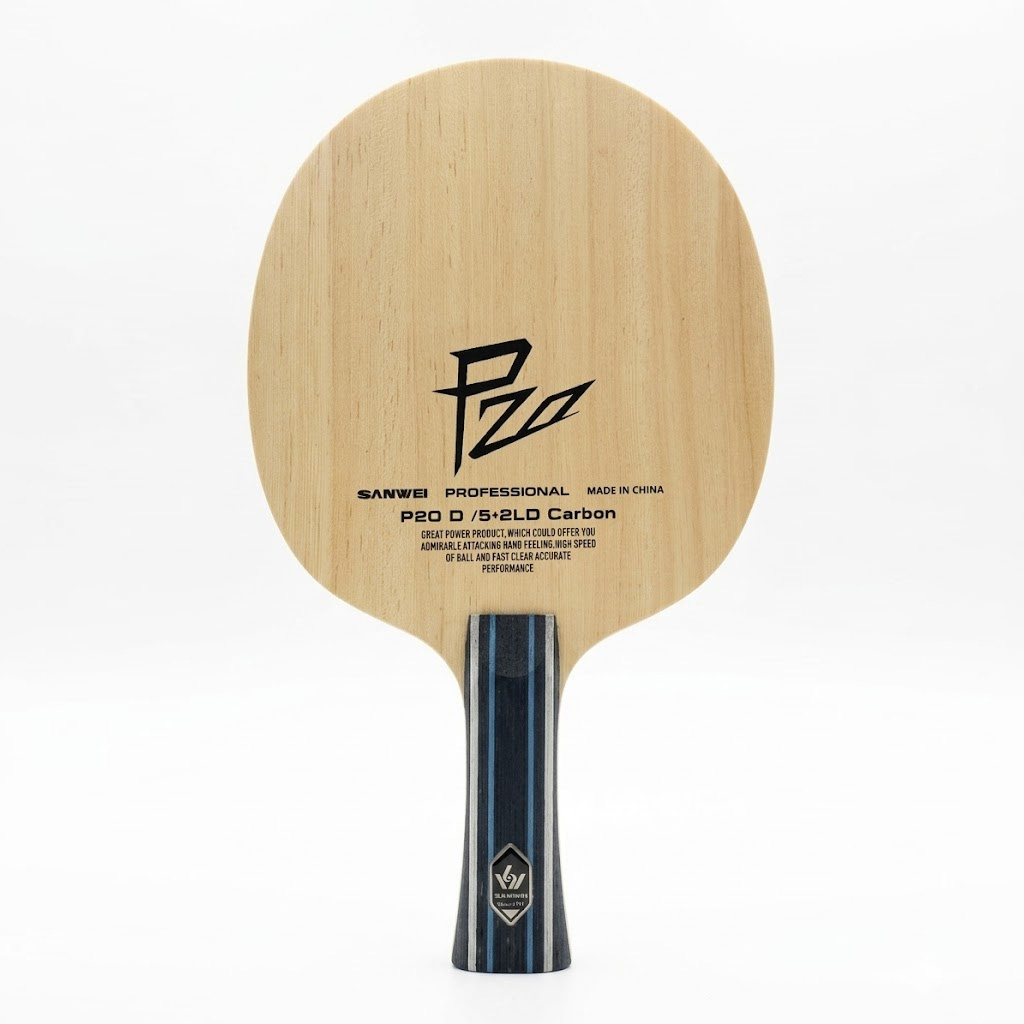 مضرب تنس طاولة SANWEI P20 D كر - مراجعة Table Tennis Custom Bat وسعره