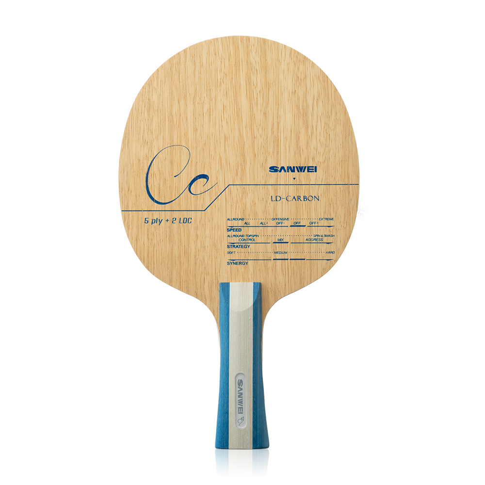SANWEI CC CARBON تنس الطاولة ب - مراجعة Table Tennis Custom Bat وسعره