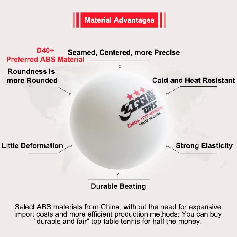 Bl Clor DHS كرات تنس الطاولة D - مراجعة Donic Table Tennis Ball وسعره