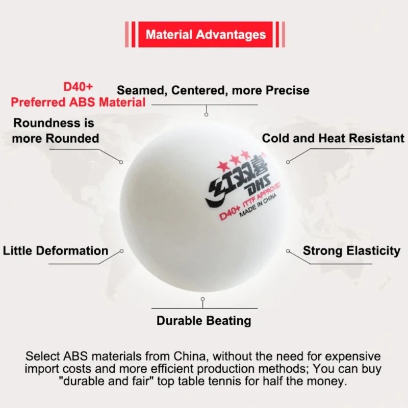 كرات تنس الطاولة الأصلية DHS ذ - مراجعة Donic Table Tennis Ball وسعره