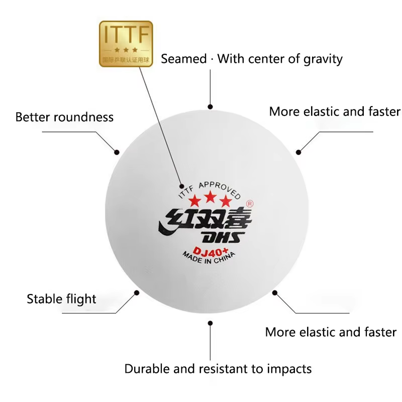 كرات تنس طاولة احترافية DHS DJ - مراجعة Donic Table Tennis Ball وسعره